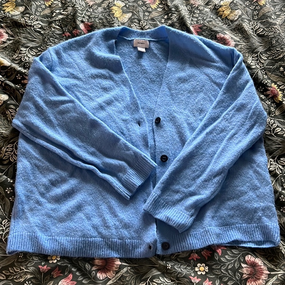 Light Blue Button Up Cardigan